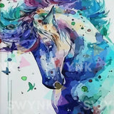 Paint by numbers Sininen Hevonen