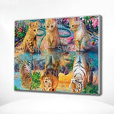 Painting by numbers Kittens and Lions