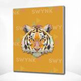 Painting by numbers Lion Polygon Orange