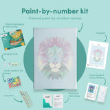 Painting by numbers Lion Polygon