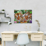 Painting by numbers Lions with Baby