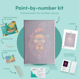 Painting by numbers Lion with Sunglasses