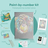Painting by numbers Monkey