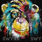 Painting by numbers Monkey