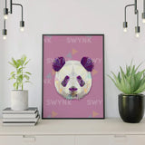 Painting by numbers Panda Polygon