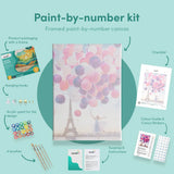 Painting by numbers Paris with Balloons