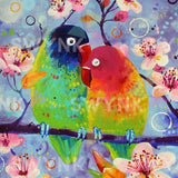 Painting by numbers Parrots in Love