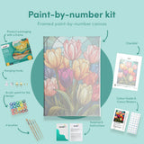 Painting by numbers Radiant Tulips in Full Bloom