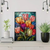 Painting by numbers Radiant Tulips in Full Bloom