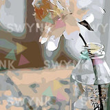 Painting by numbers Rose on the Table
