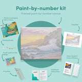 Paint by numbers Meri auringonlaskun kanssa