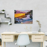 Paint by numbers Meri auringonlaskun kanssa