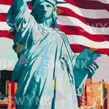 Painting by numbers Statue of Liberty, America
