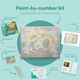 Paint by numbers Auringonkukat ja kamomilla
