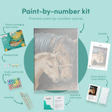 Paint by numbers Hästen och fölet