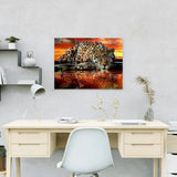 Painting by numbers Tiger Sunset