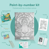 Painting by numbers Tiger