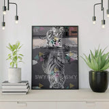 Painting by numbers Tigers Mirror Image
