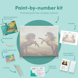 Painting by numbers Two Horses
