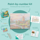 Painting by numbers Windmills