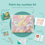 Painting by numbers Woman with paint