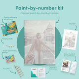 Painting by numbers Woman in the city