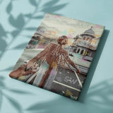 Painting by numbers Woman in the city