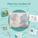 Painting by numbers Woman with Leopard