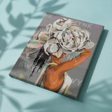 Painting by numbers Woman with White Flower