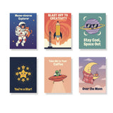 Quirky Space Adventures - Mini Painting by numbers Set of 6