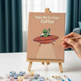 Quirky Space Adventures - Mini Painting by numbers Set of 6