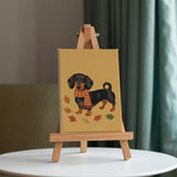 Retro Dog Days - Mini Painting by numbers Set of 6