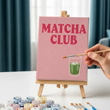 Sip & Rest Matcha Edition - Mini Maling efter tal Sæt med 6
