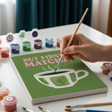 Sip & Rest Matcha Edition - Mini Maling efter tal Sæt med 6