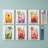 Sip & Splash - Mini Maling efter tal Sæt med 6