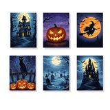 Spooky Nights Kollektion - Mini Malen nach Zahlen 6er-Set
