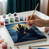 Spooky Nights Kollektion - Mini Malen nach Zahlen 6er-Set