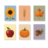 Sunflower Glow - Mini Paint by numbers Set med 6