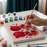 Frugtsamlingen - Mini Maling efter tal Sæt med 6