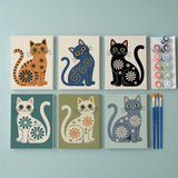 Colección The Mod Cats - Mini Set de 6 pintar por numeros