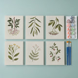 Wildblumenwiese - Mini Malen nach Zahlen 6er-Set