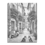 Charming Village Dot Painting
