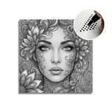Botanical Face Dot Painting