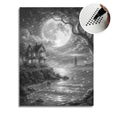 View of The Lighthouse Dot Painting