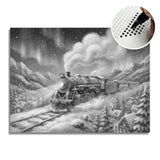 Polar Express 2 Dot Painting