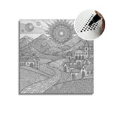 Cute Town Dot Painting
