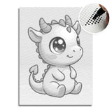 Baby Dragon Dot Painting