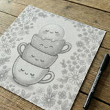 Happy Cups Dot Painting