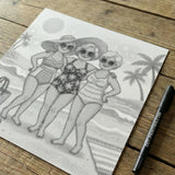 Old Ladies Dot Painting