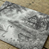 Swan Lake Dot Painting